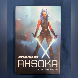 Star Wars Ahsoka Hardcover Book with Blue and Red Cover
